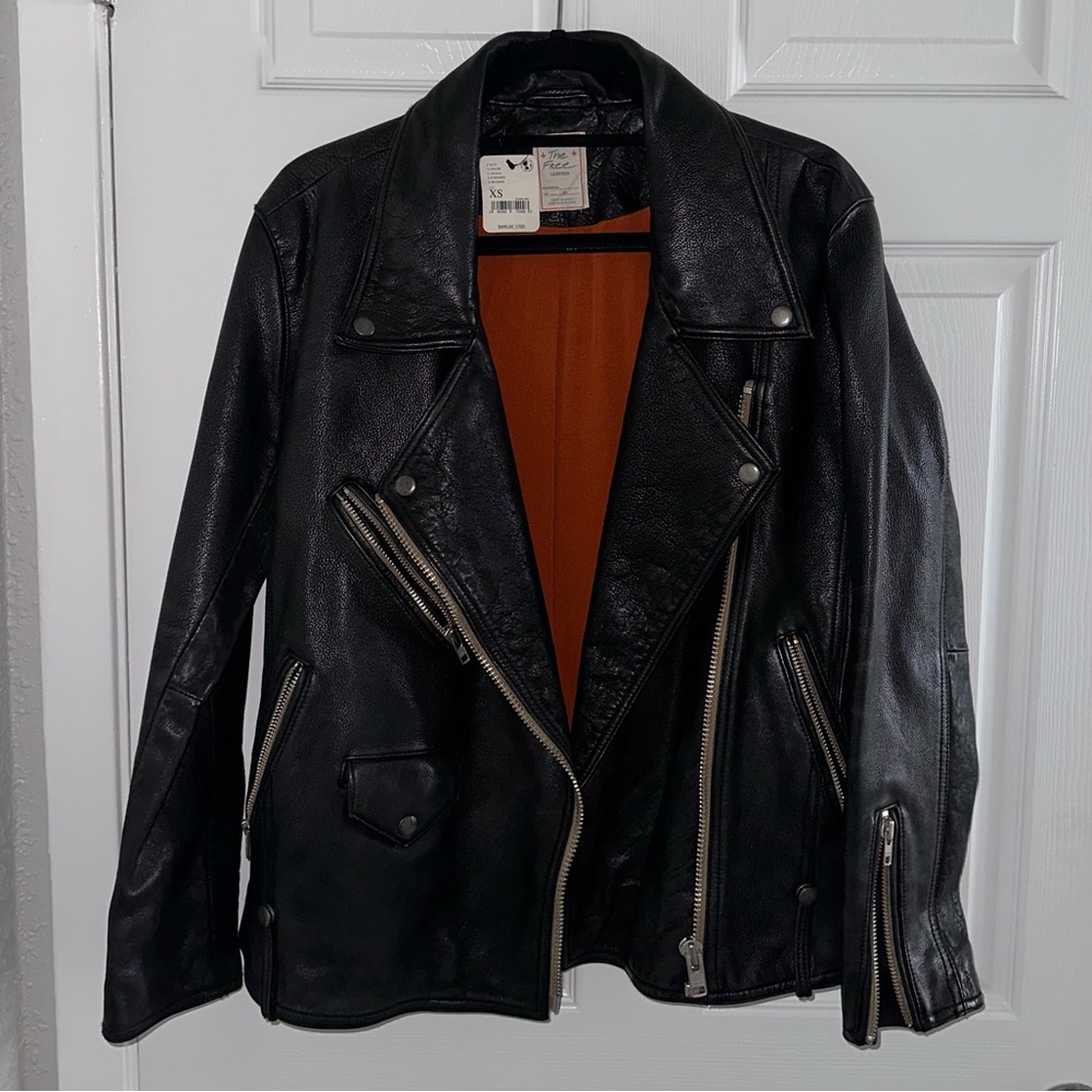 NWT - We the Free Jealousy Leather Moto Jacket